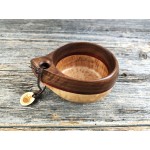 Tasse kuksa Huginn 300ml en érable piqué, noyer noir et padouk pour boissons chaudes ou froides