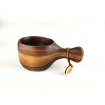 Tasse kuksa Thorgils 260ml en bois de noyer noir pour boissons chaudes ou froides